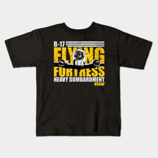 B-17 Flying Fortress (distressed) Kids T-Shirt